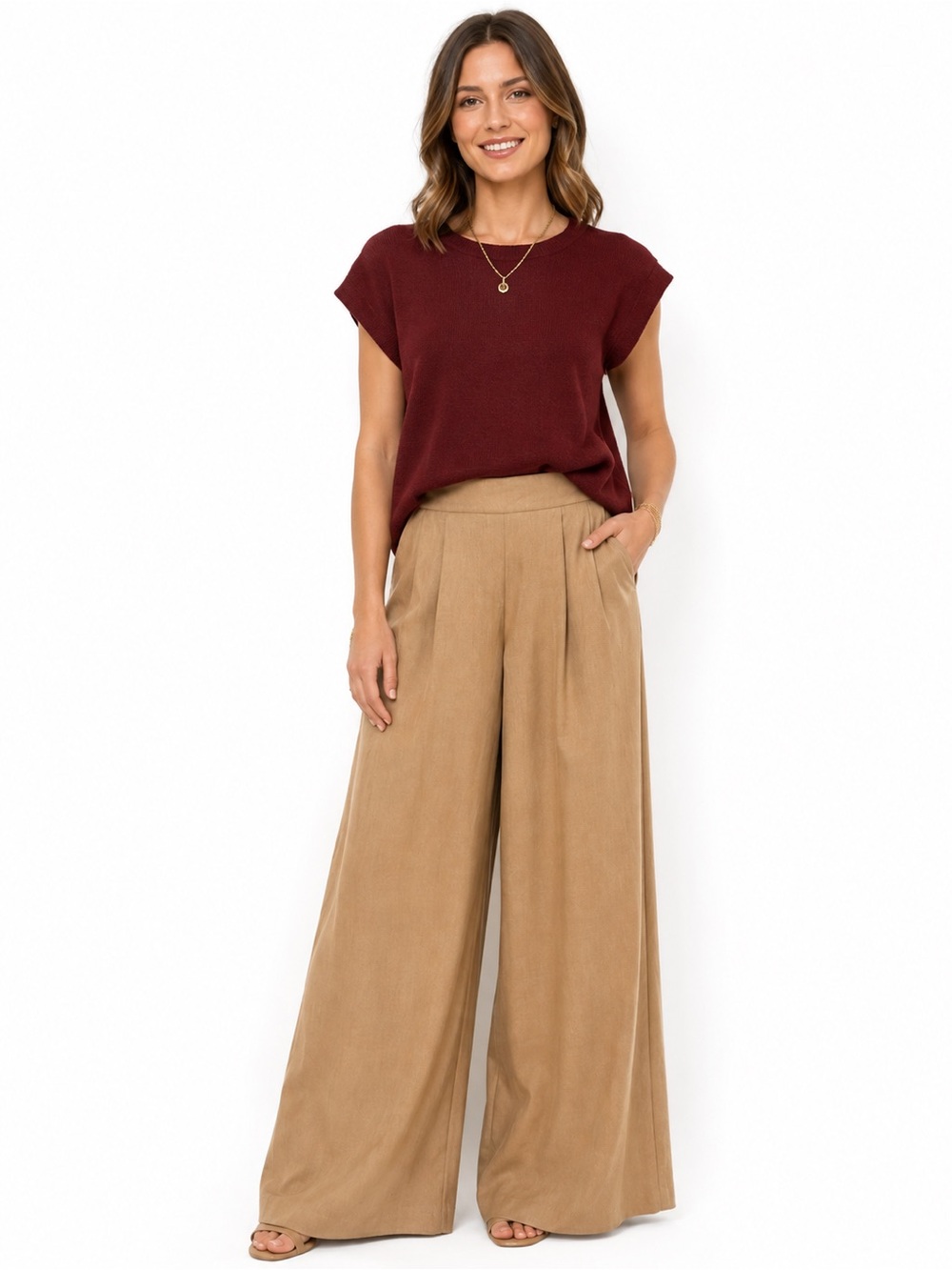 Mocha Moment Extreme Wide Leg Pants